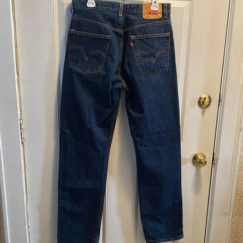 Levi’s 505 Men's Regular Fit Indigo Blue Jeans